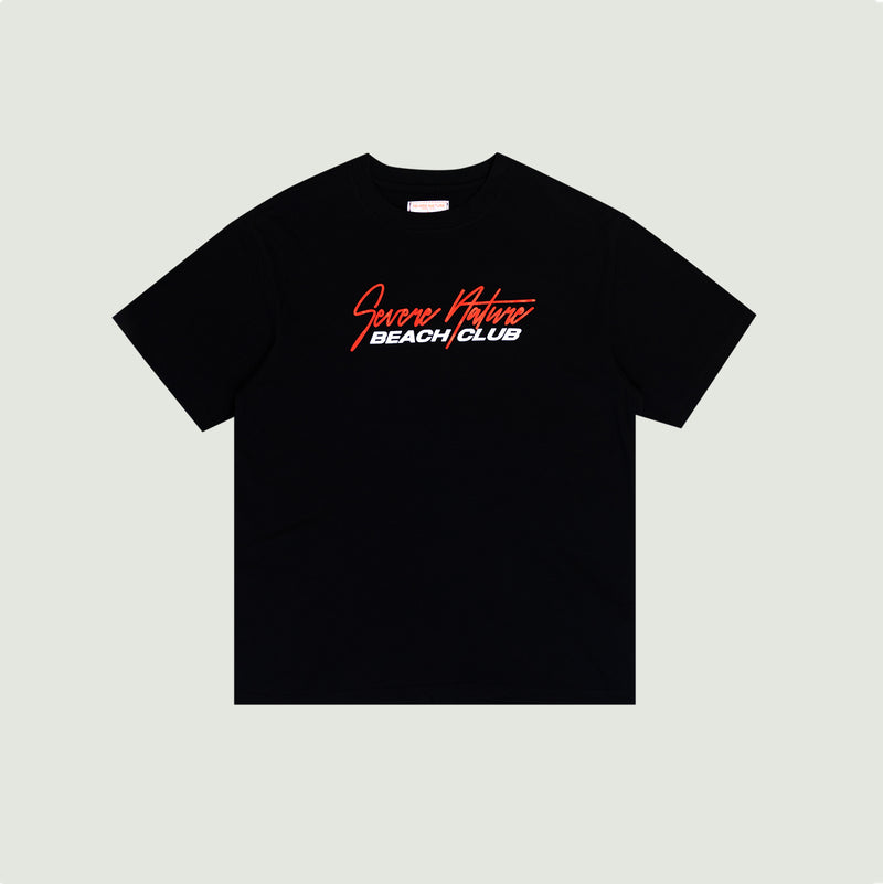 Black/orange beach club Tshirt