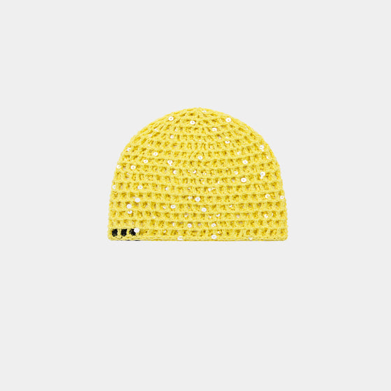 KNITTED PEARL BEANIES