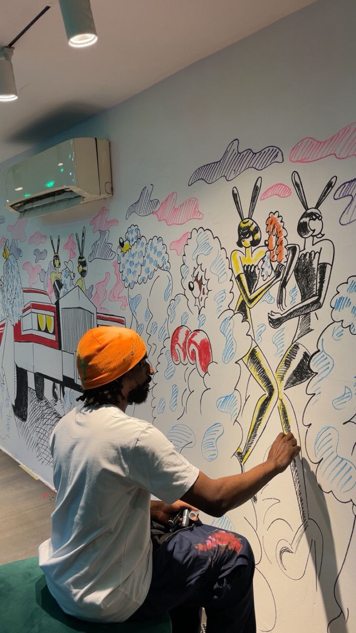 LIVE EXHIBITION WITH MULTI DISCIPINARY ARTIST OPEYEMI AROGUNMATI