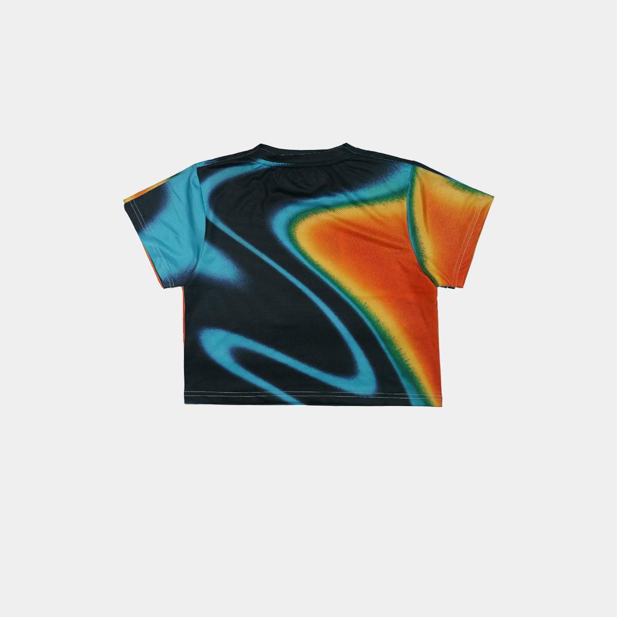 Orange Gradient Crop Top Jersey