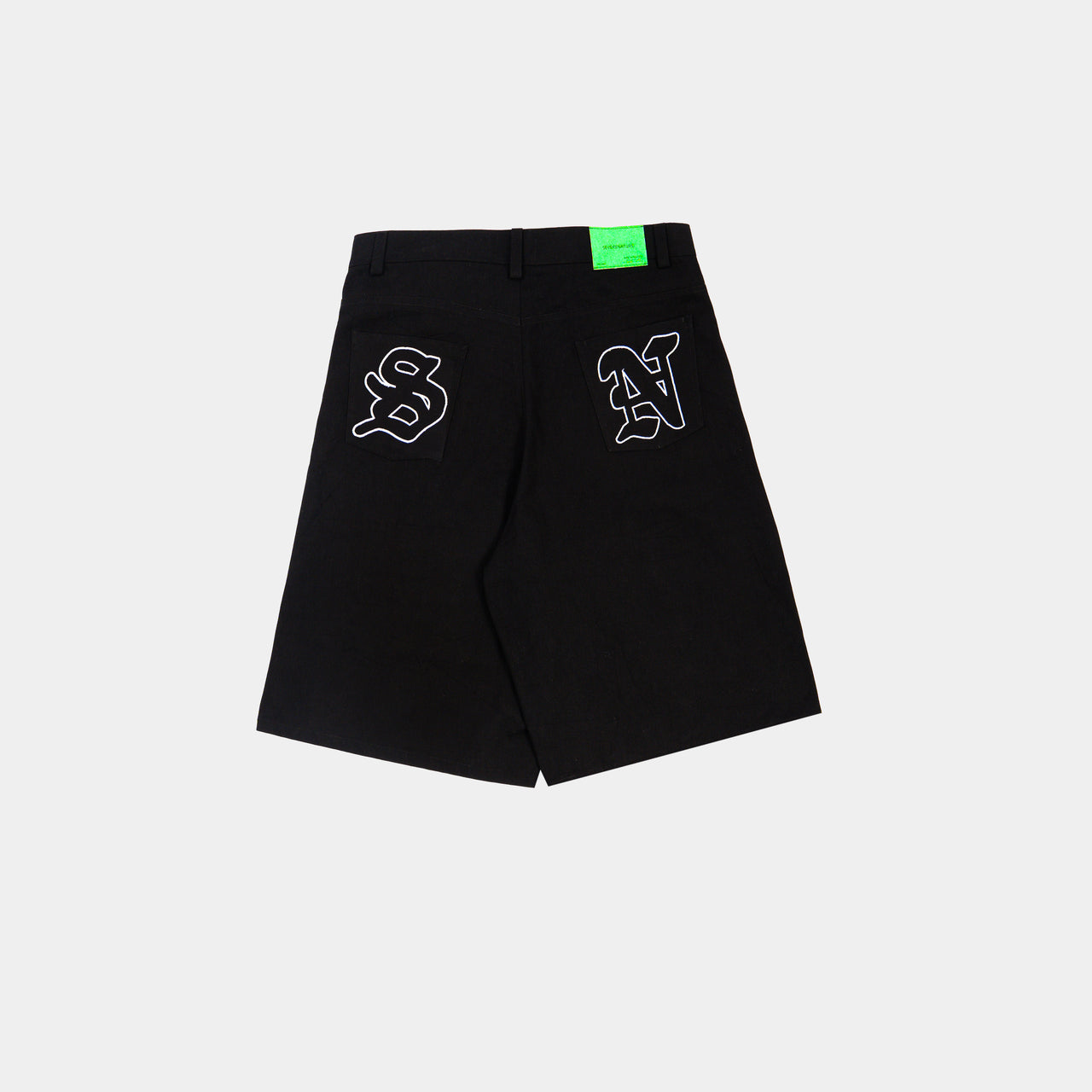 Black Extended Jorts