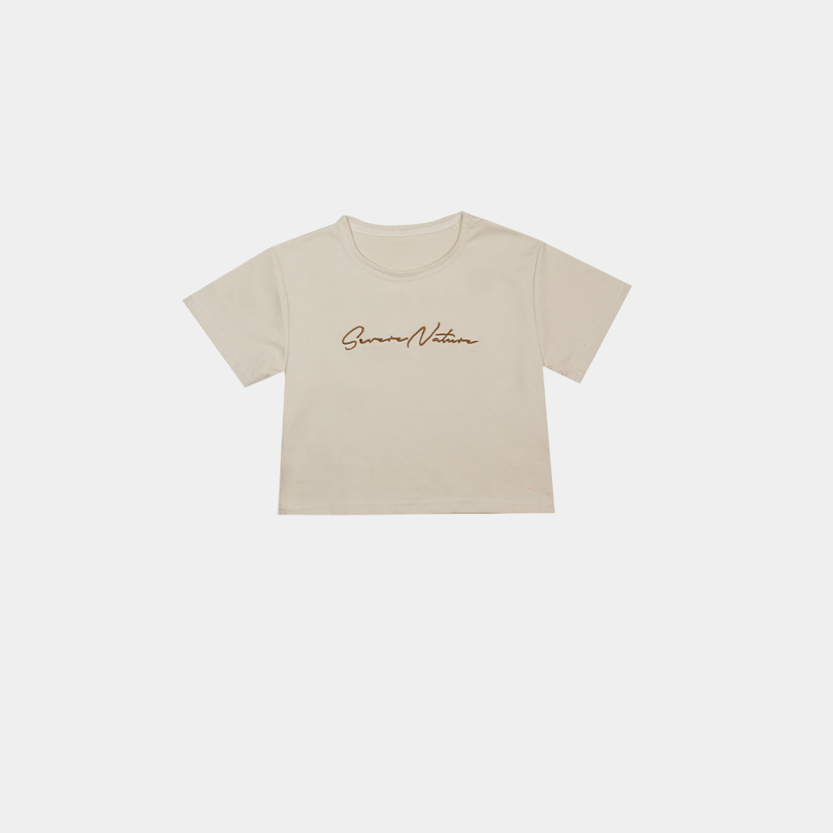 Cream Fearless crop top