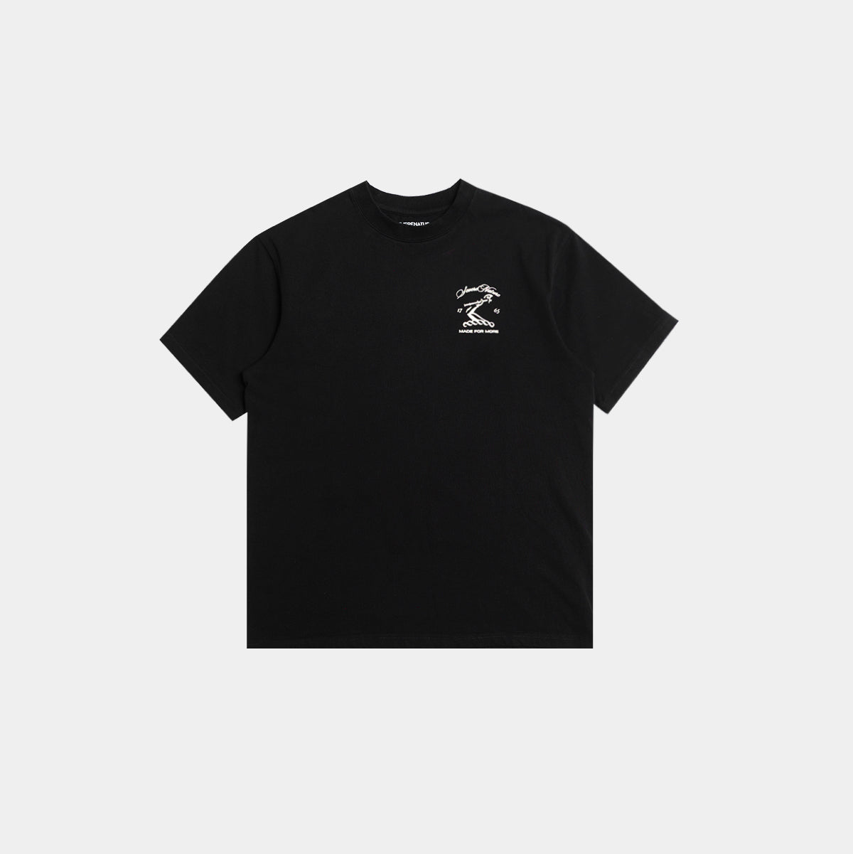 BLACK CREAM HENNESSY  LOGO T-SHIRT