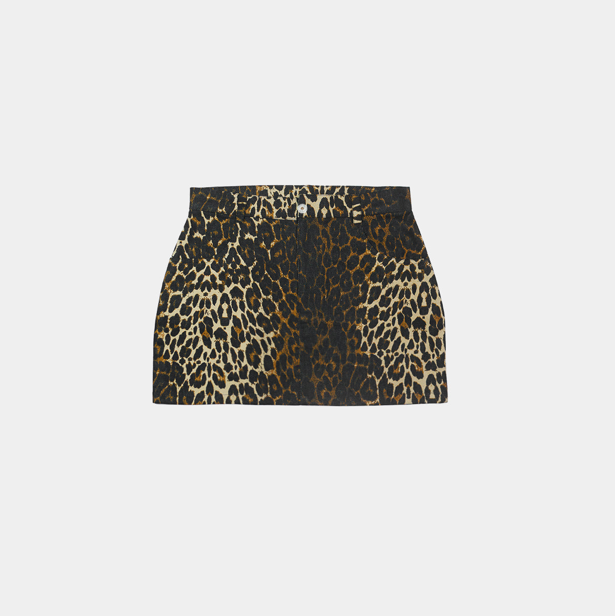 Brown Fearless mini skirt