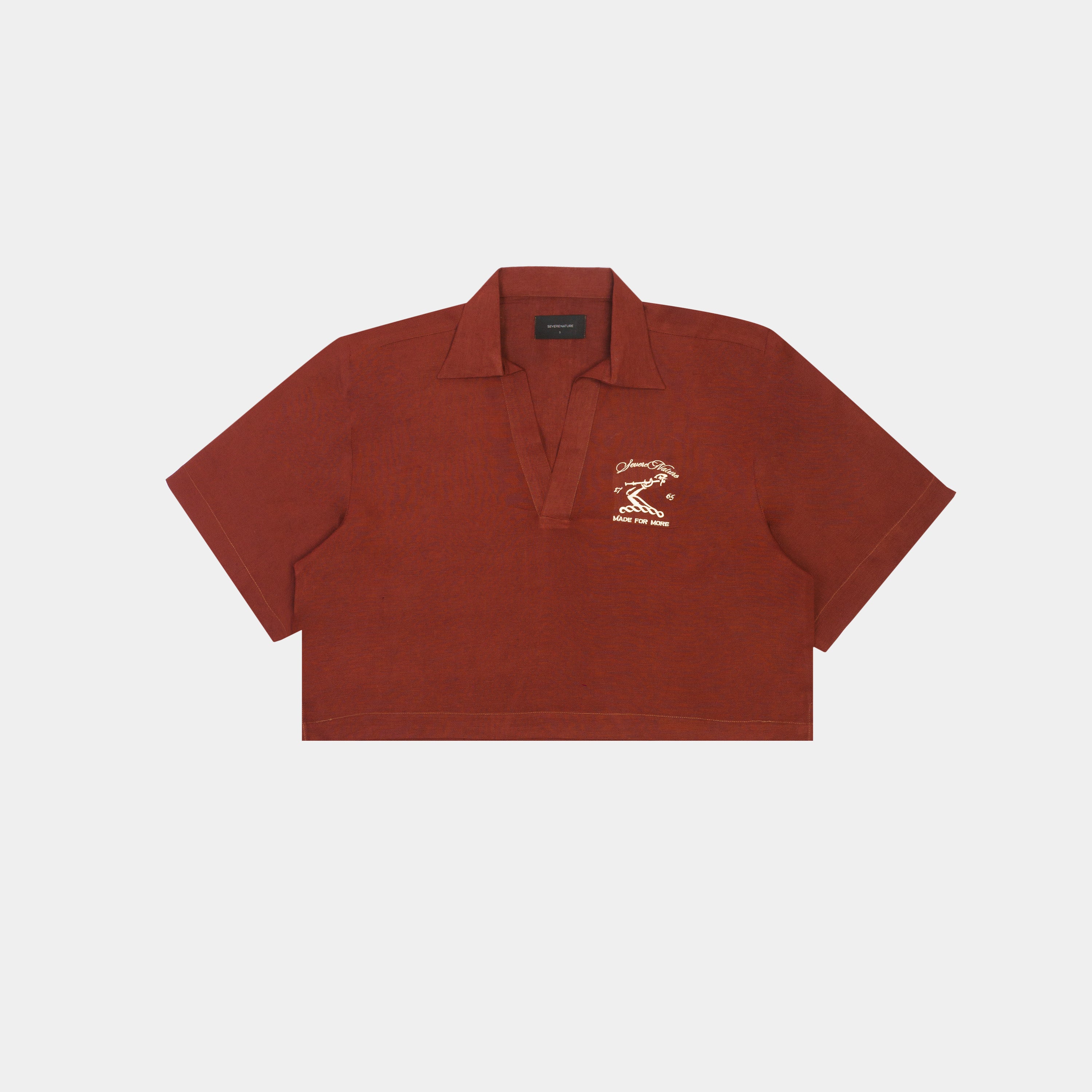 Severenature x Hennessy Womens Brown Cord Linen top