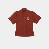 Severenature x Hennessy Womens Brown Cord Linen Shirt