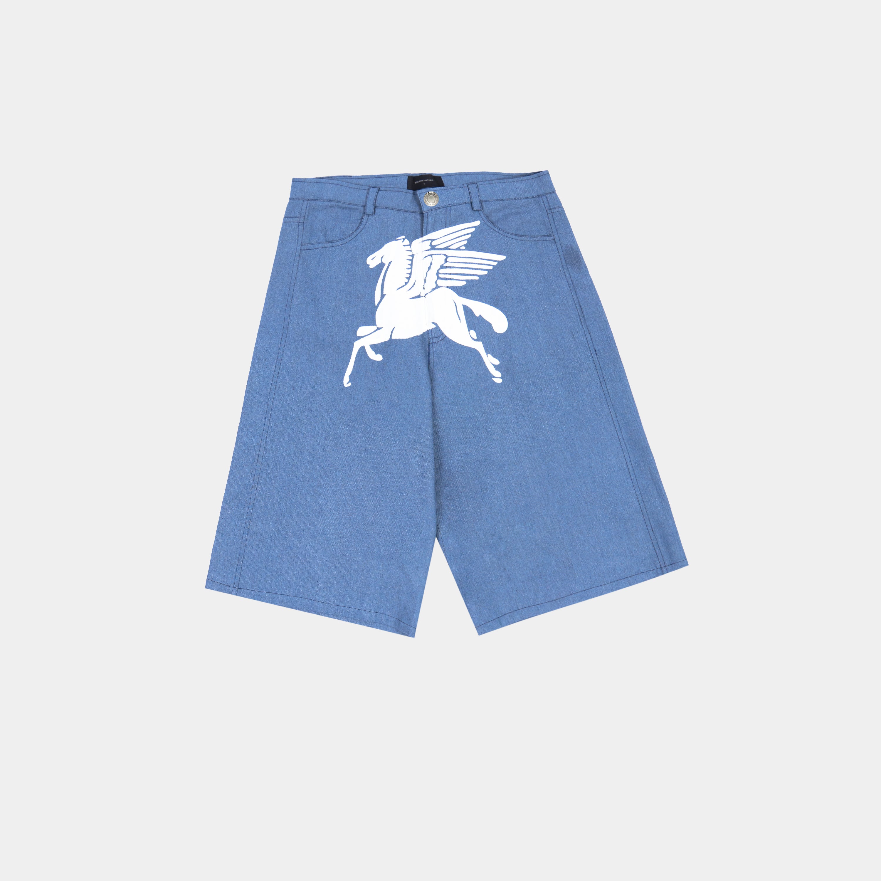 Blue Extended Pegasus Jorts