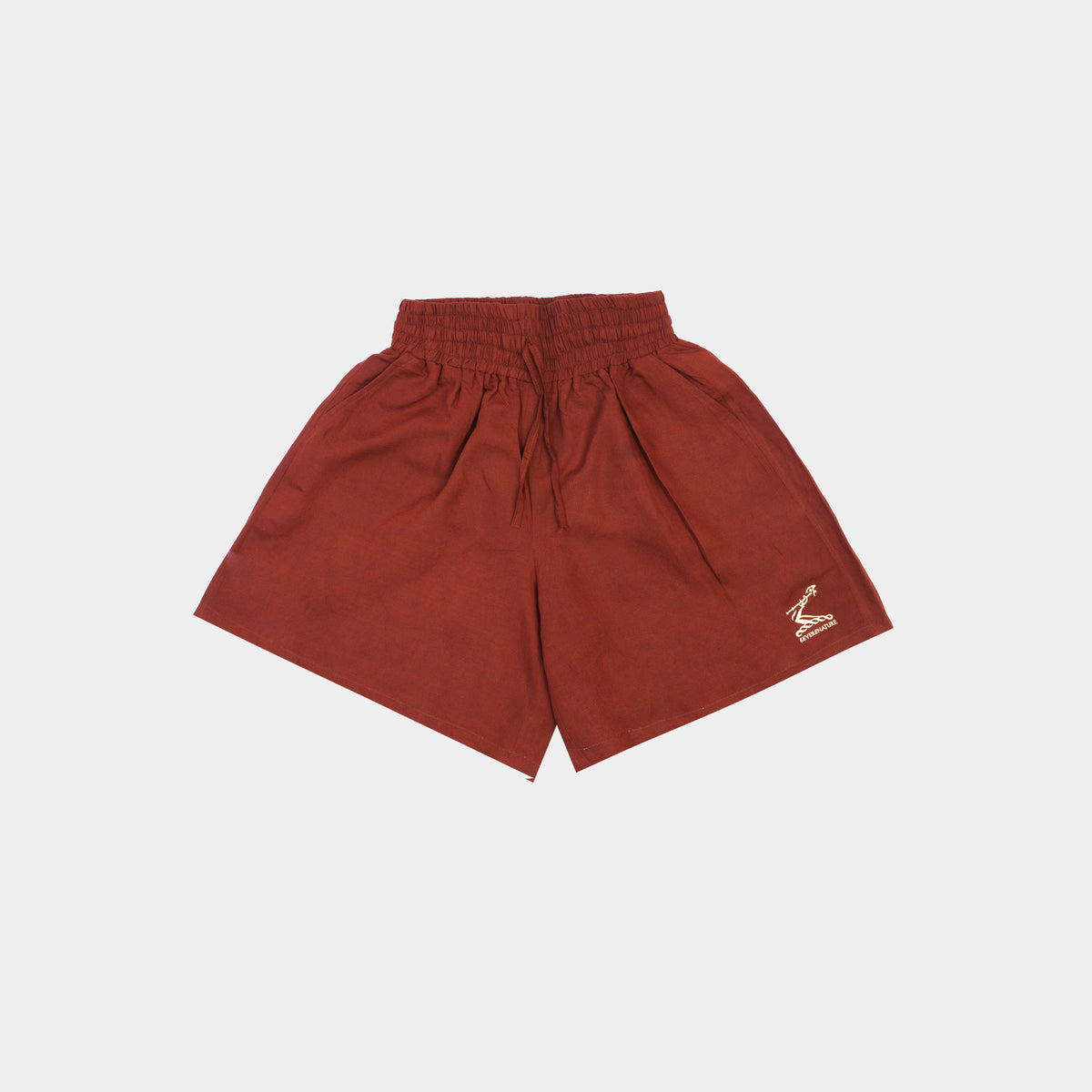 Severenature x Hennessy Womens Brown Cord Linen short