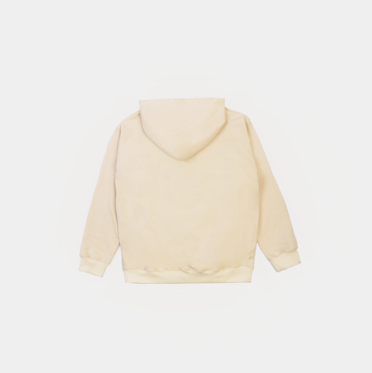 Neutral Cream Logo Hoodie