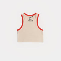 CREAM HENNESSY CROPPED TANK TOP