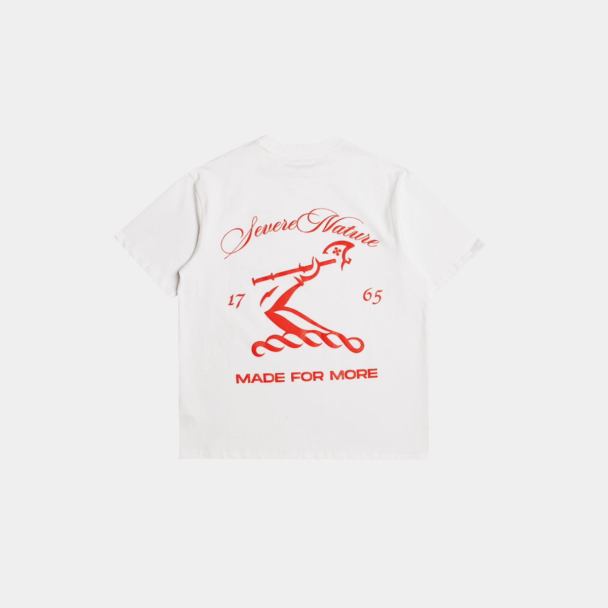 WHITE RED HENNESSY LOGO  T-SHIRT
