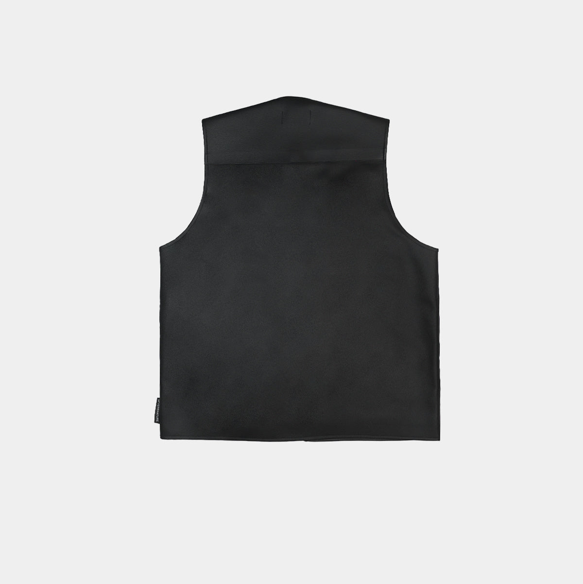Black leather vest