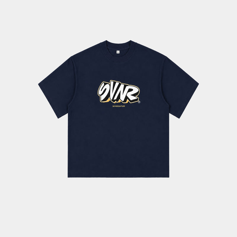 NAVY BLUE SVNR GRAPHIC TEE