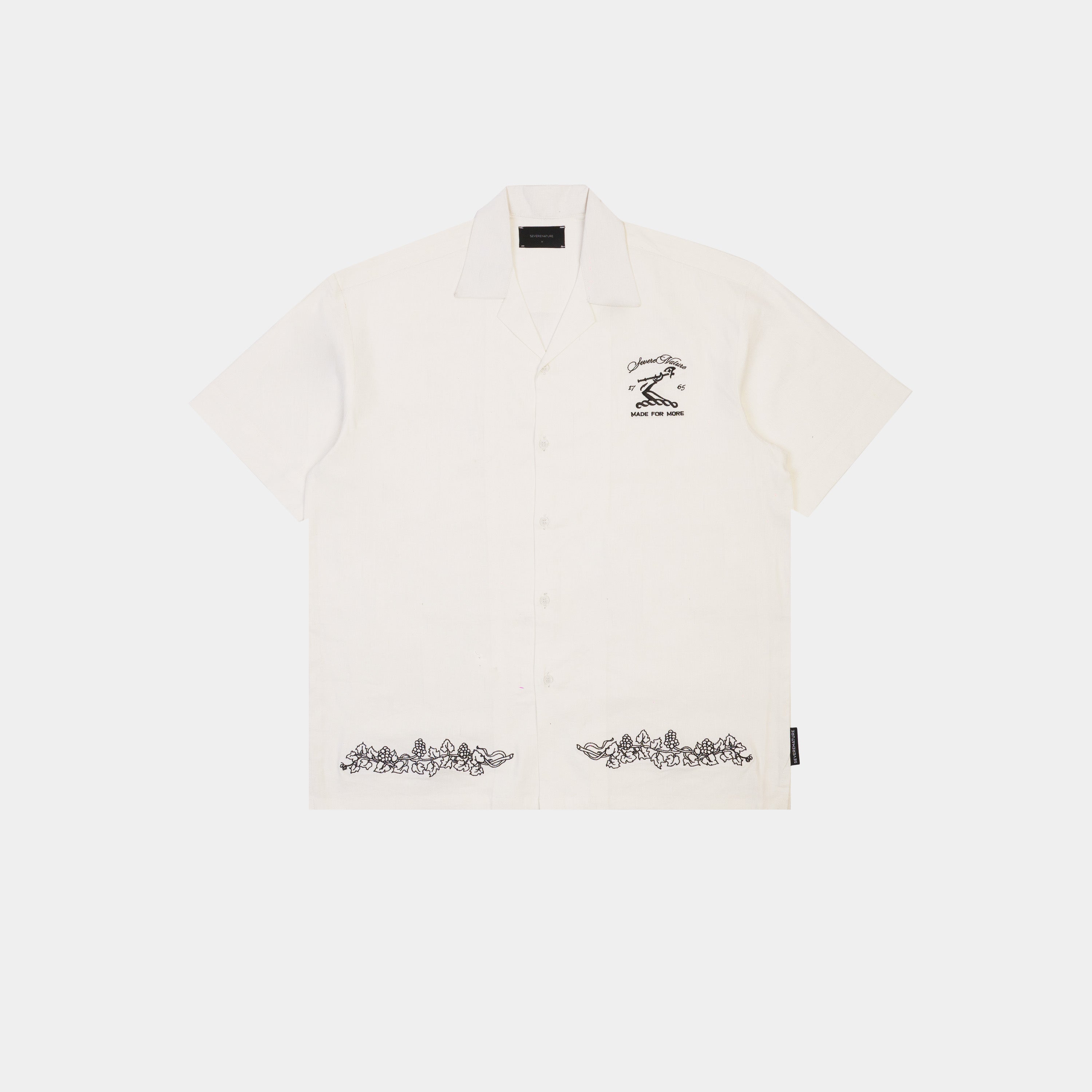 Severenature x Hennessy Cream Linen Button-down shirt