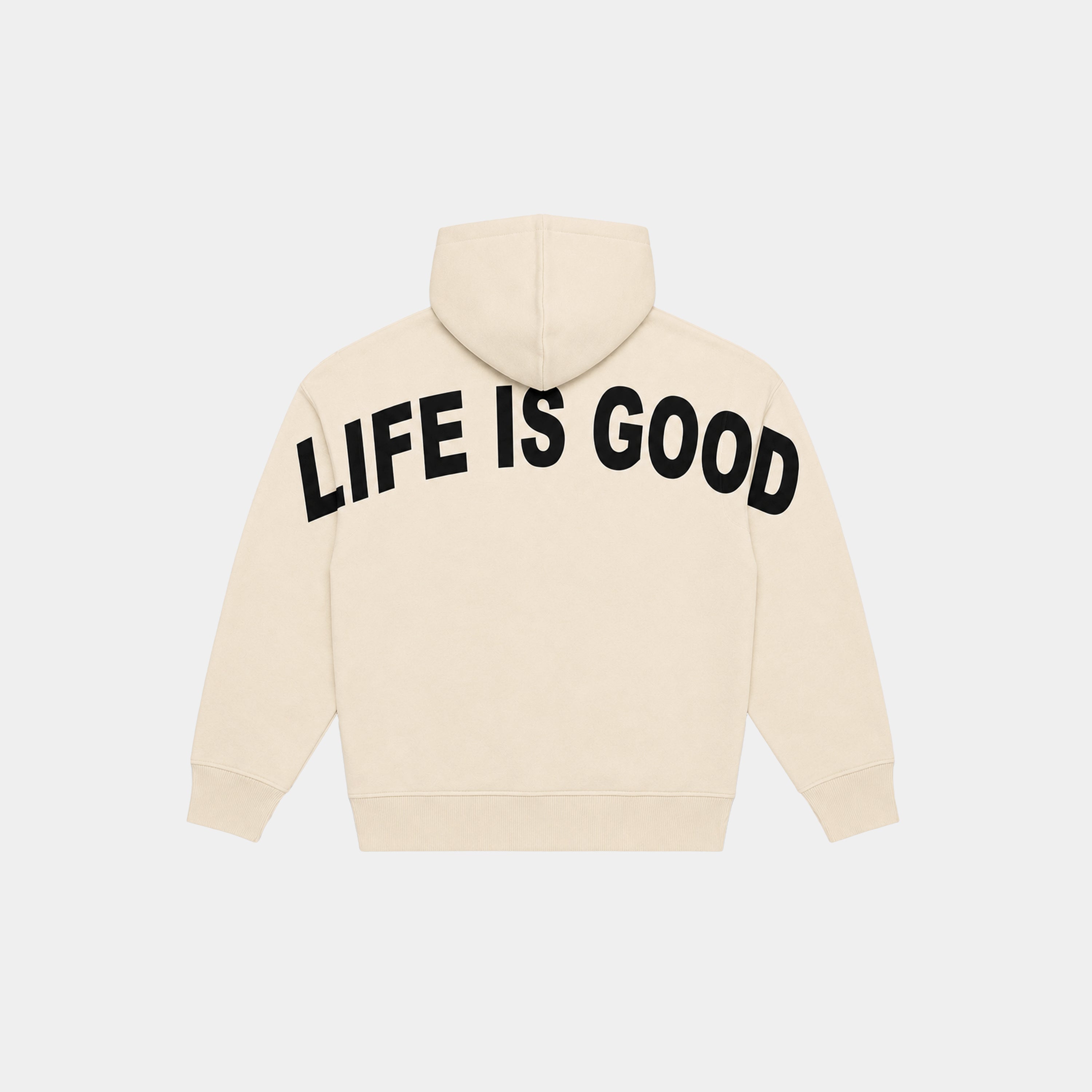 BIEGE LIFE IS GOOD HOODIE (Black)