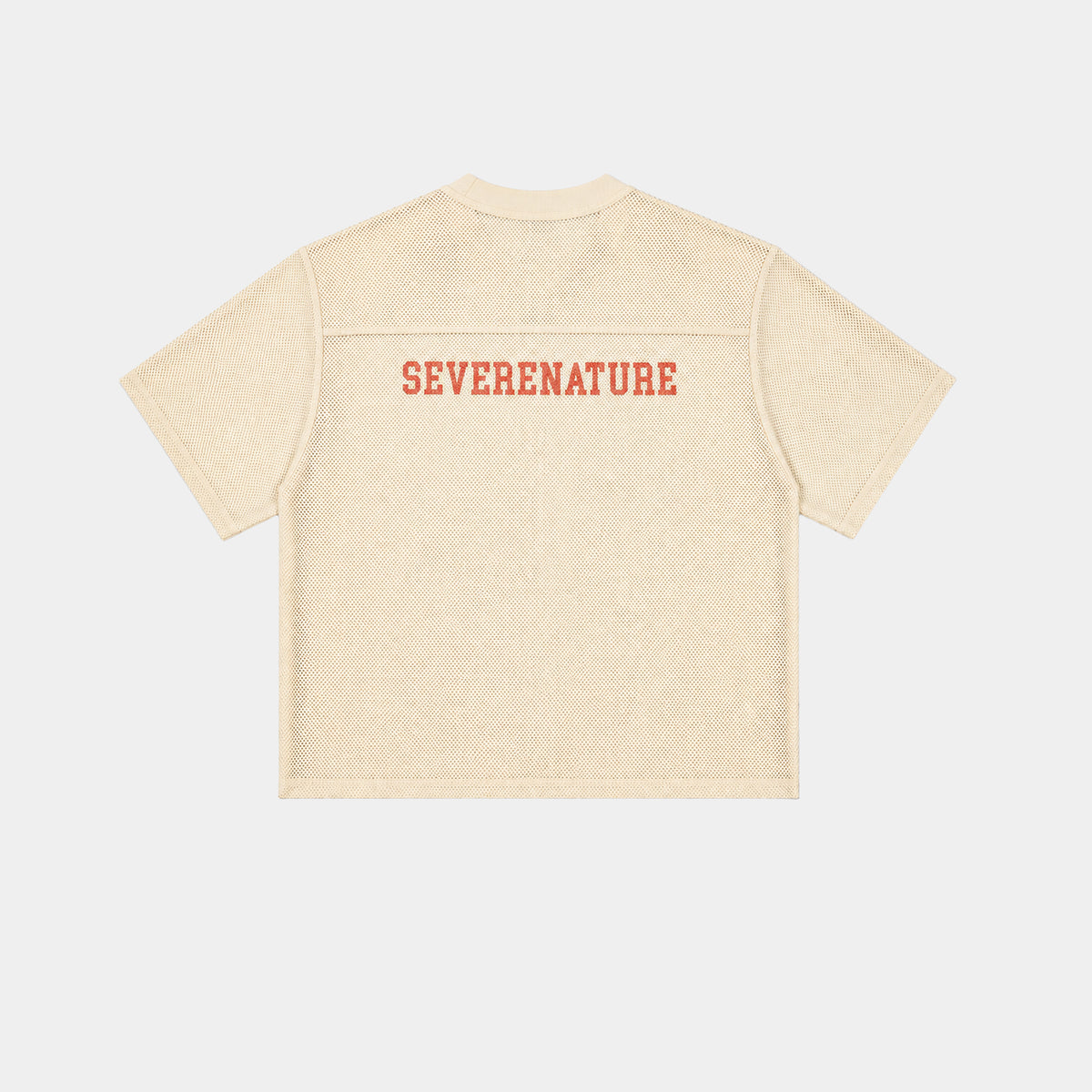 CREAM MESH BASEBALL JERSEY