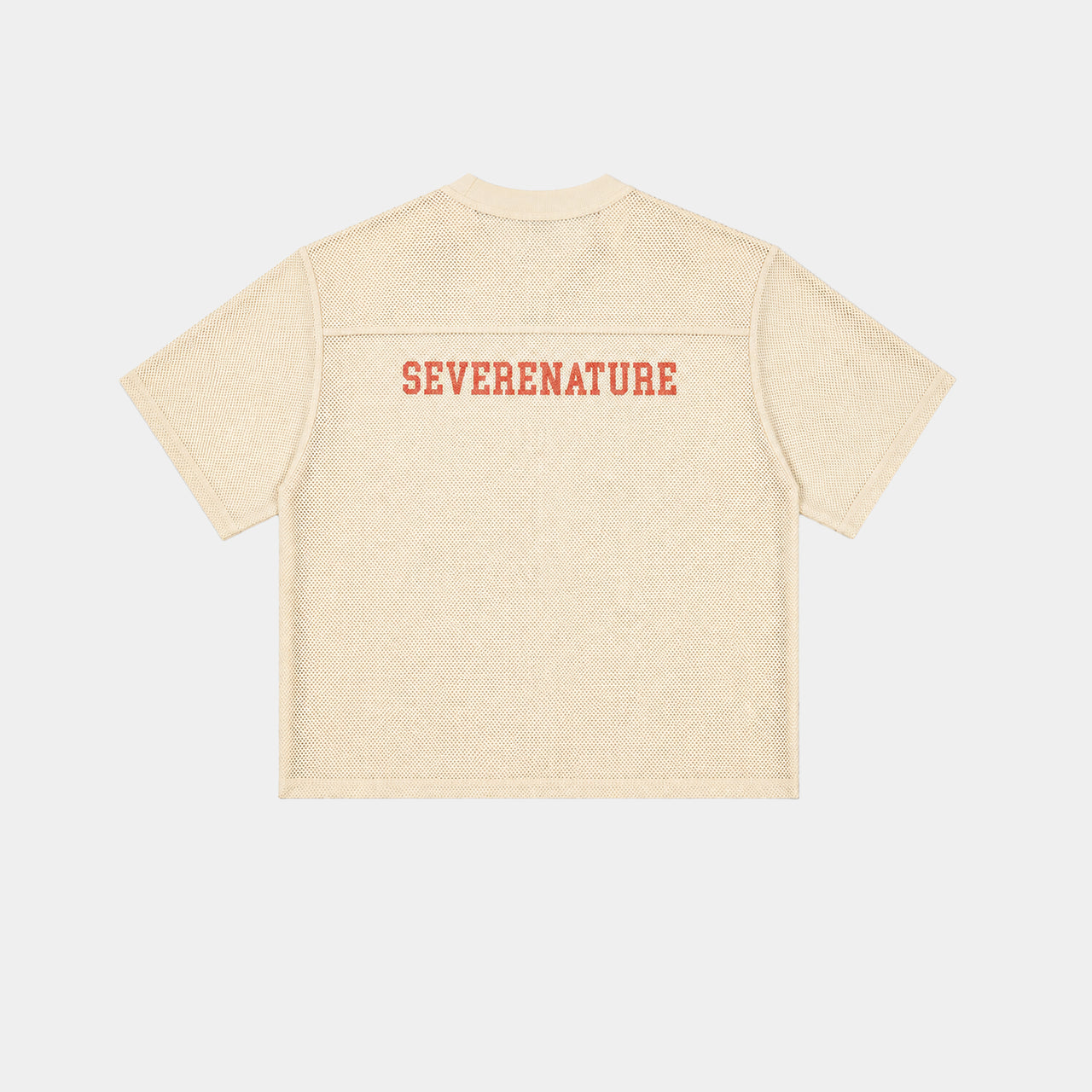 CREAM MESH BASEBALL JERSEY