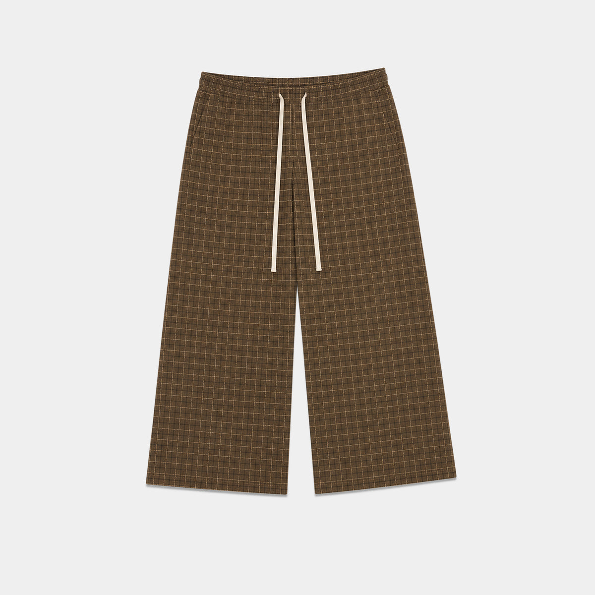 BROWN CHECKERED PANT