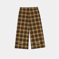 CREAM/PINK CHECKERED PANT