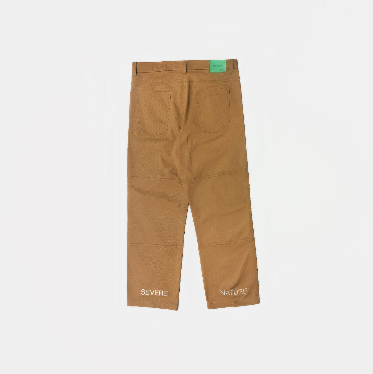 Brown Solid Essential Pants