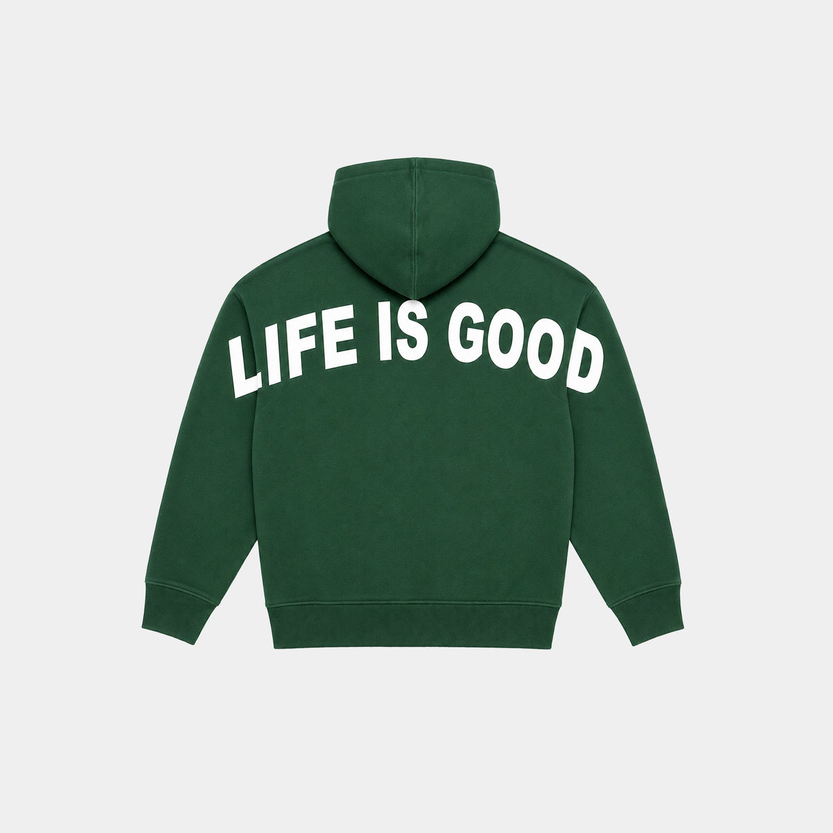 LIFE IS GOOD HOODIE (GREEN)