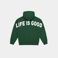 LIFE IS GOOD HOODIE (GREEN)