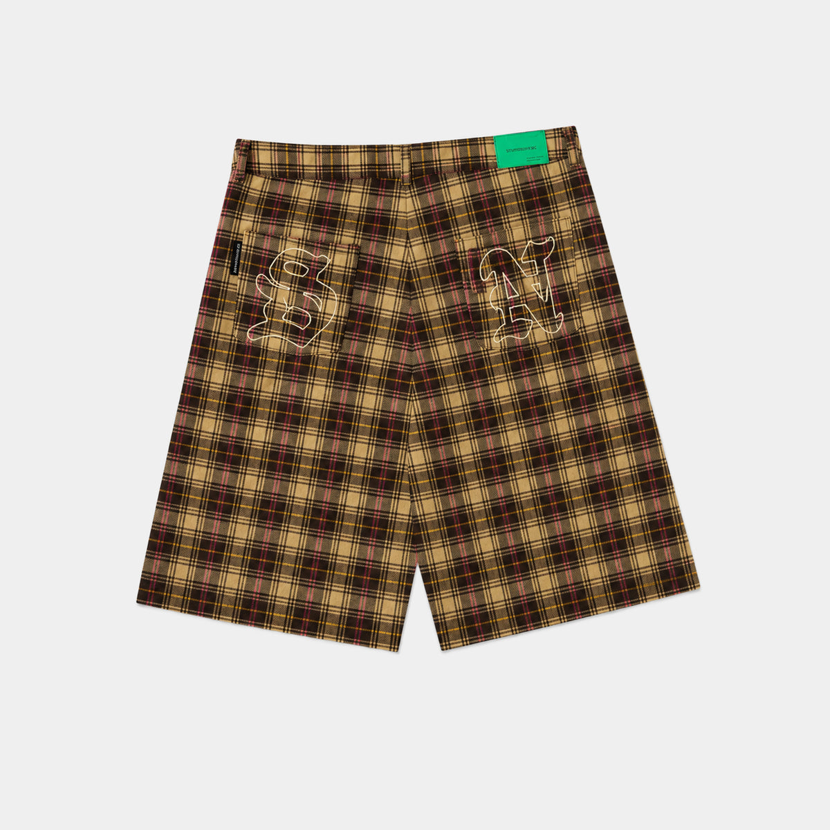 CREAM/PINK CHECKERED JORT