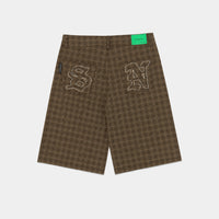 BROWN CHECKERED JORT