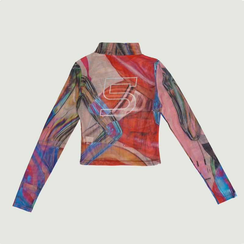 Cayenne mesh long sleeve t-shirt
