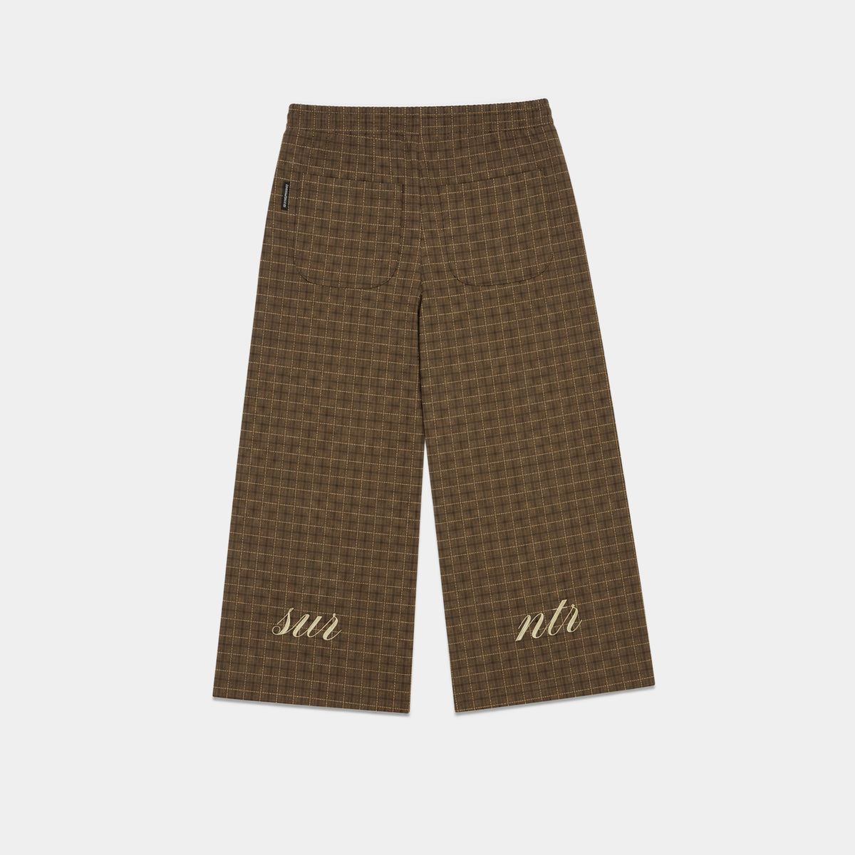 BROWN CHECKERED PANT