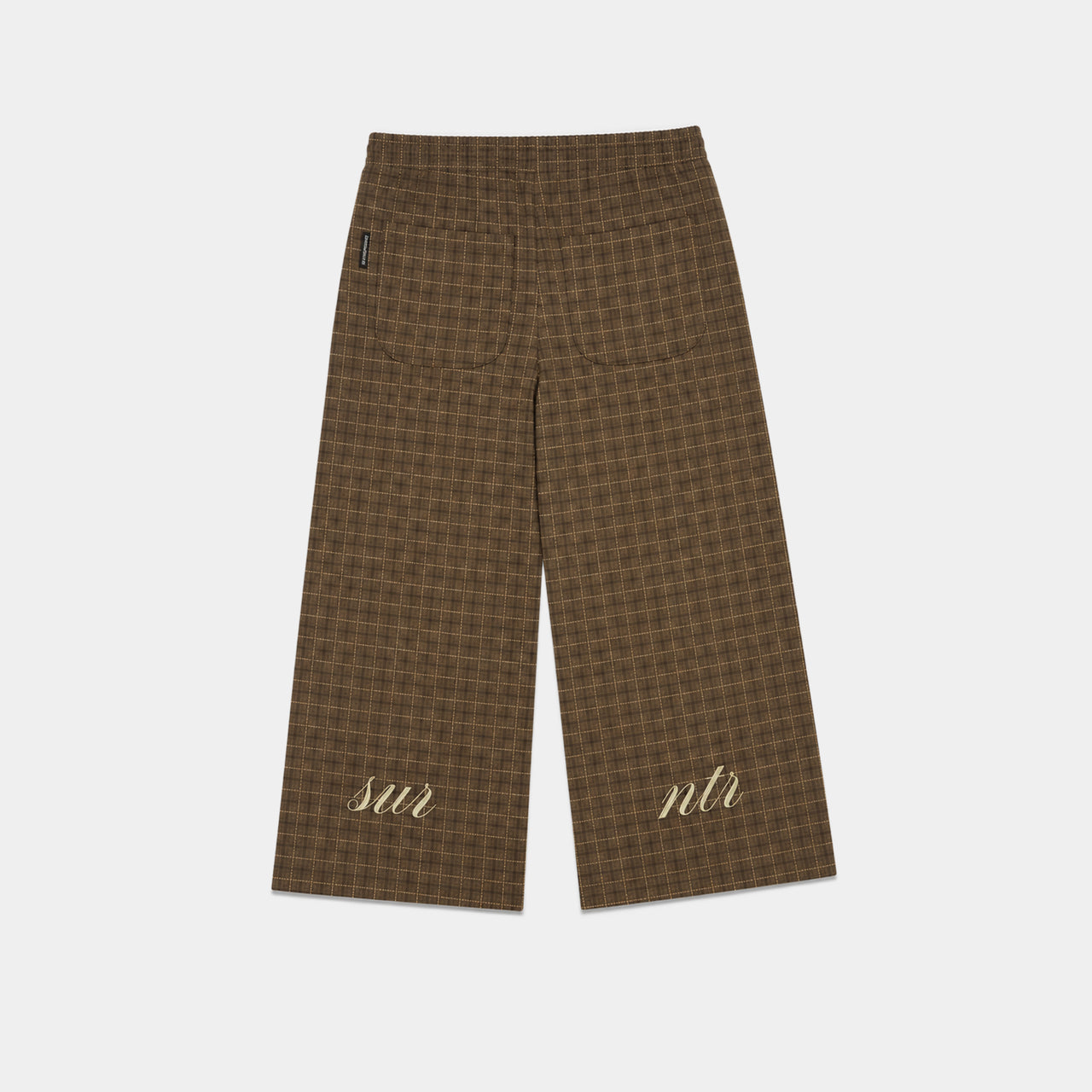 BROWN CHECKERED PANT