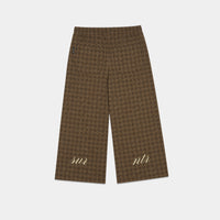 BROWN CHECKERED PANT