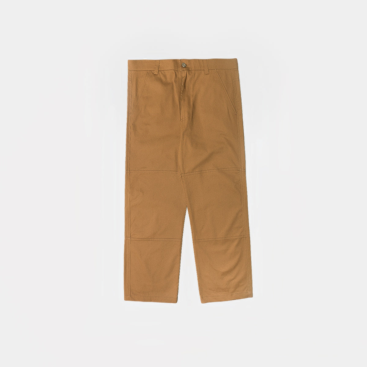 Brown Solid Essential Pants