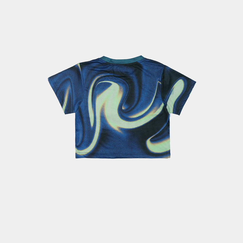 Oyster Gradient crop top jersey