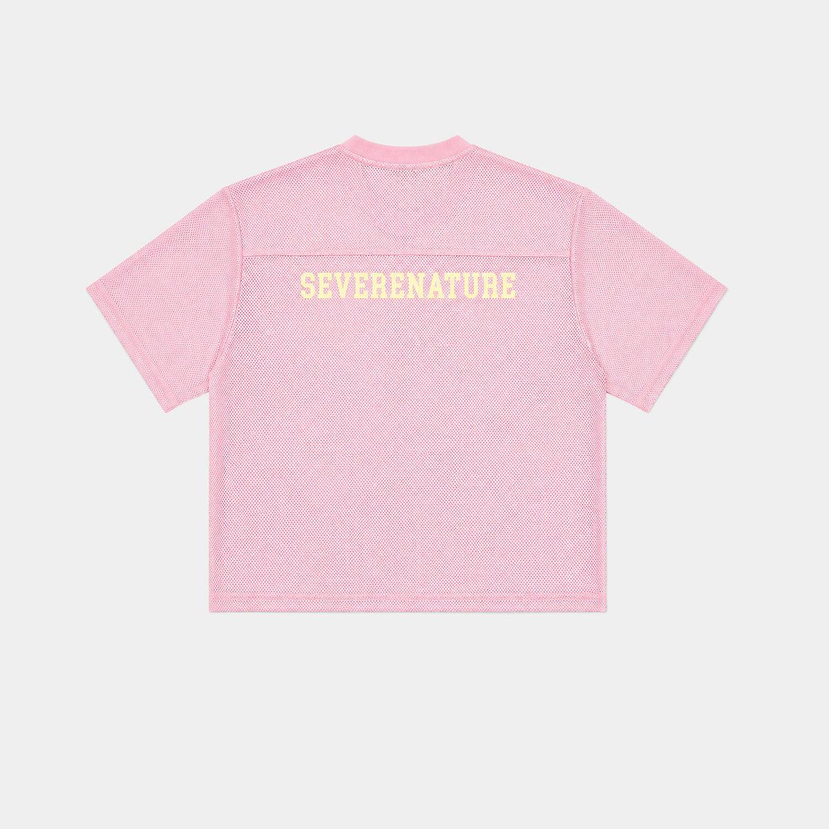 PINK MESH BASEBALL JERSEY