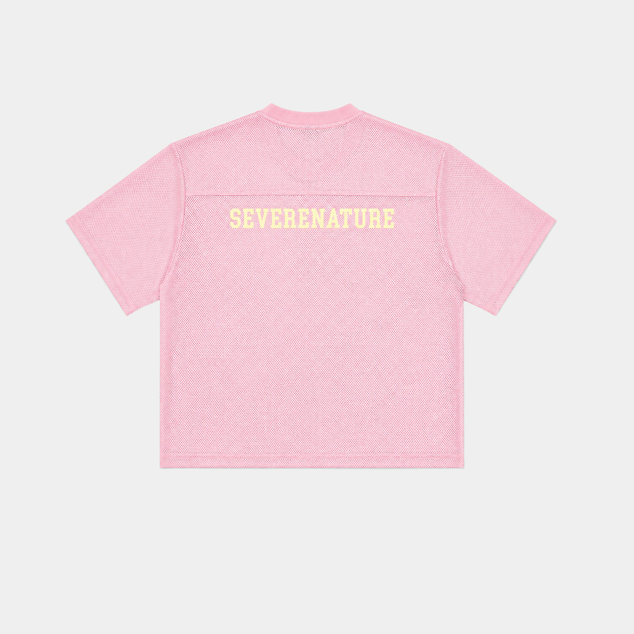 PINK MESH BASEBALL JERSEY