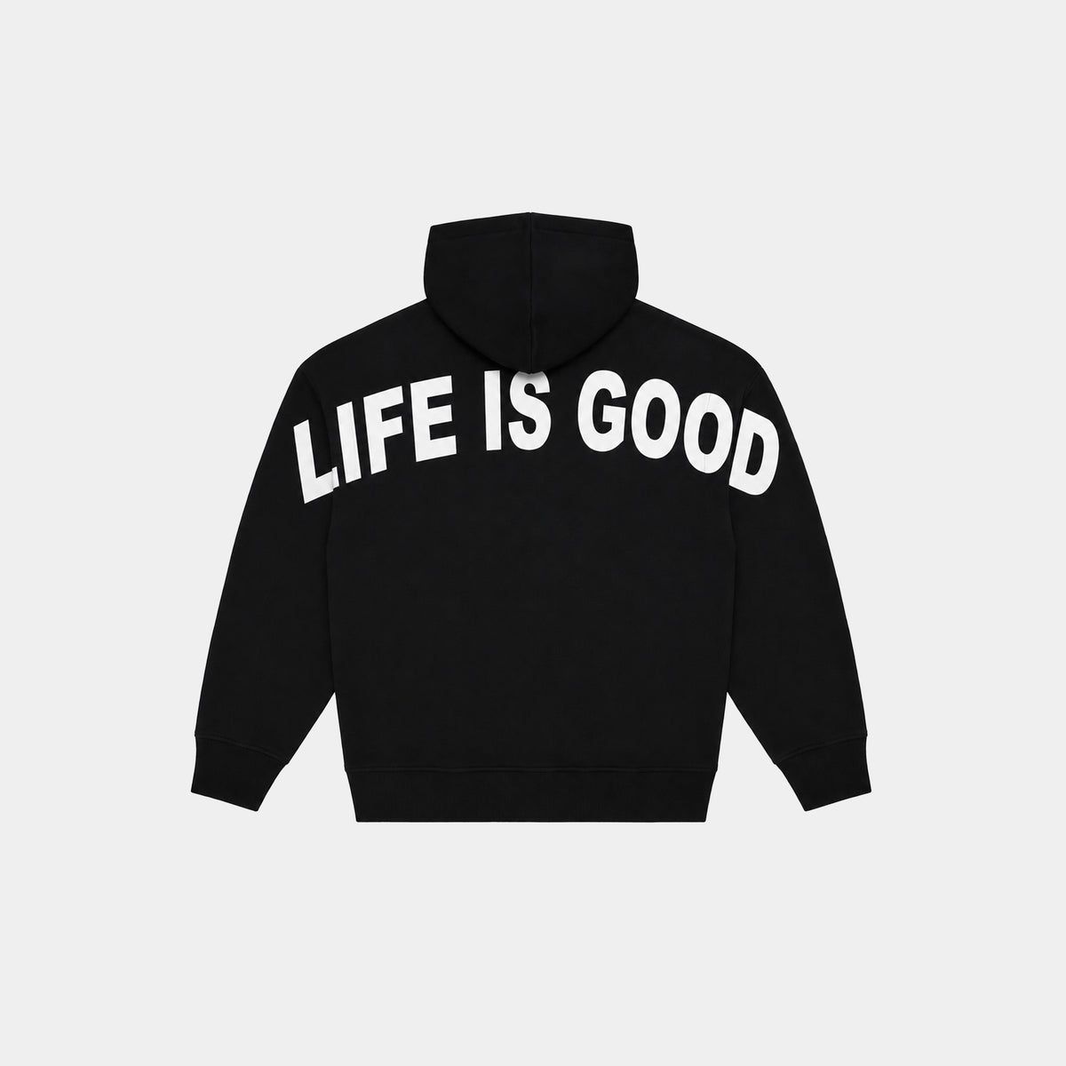 BLACK LIFE IS GOOD HOODIE (White)