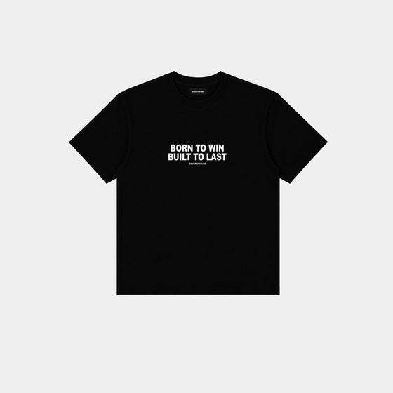 ‘BORN TO WIN’ TEXT TEE (WHITE)