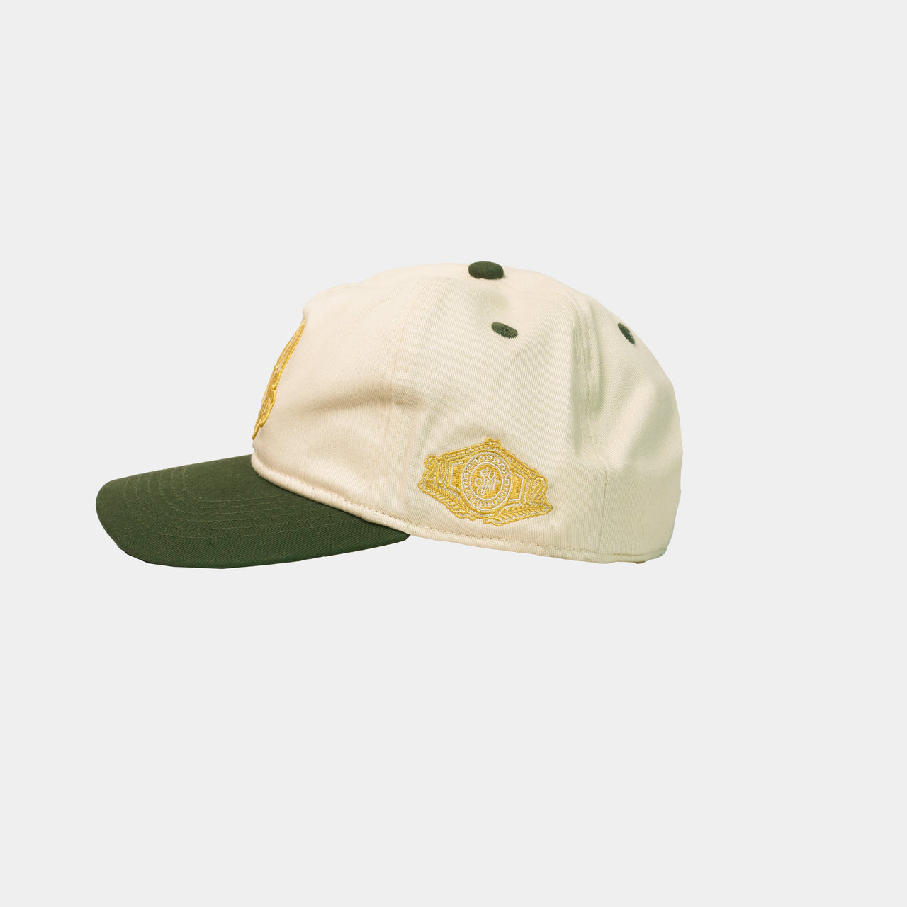 Cream/Green Essential Hat