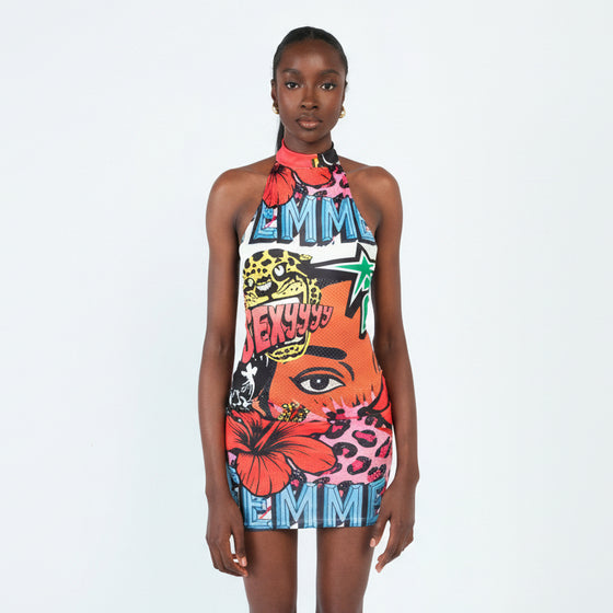 Femme Nature Graphic Dress