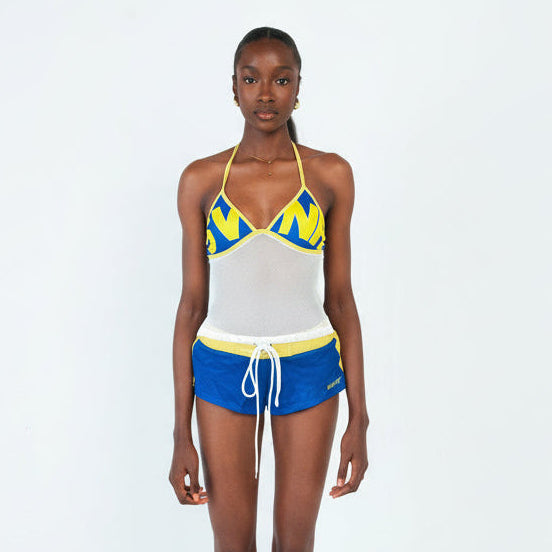 Femme Bikini Blue/white short