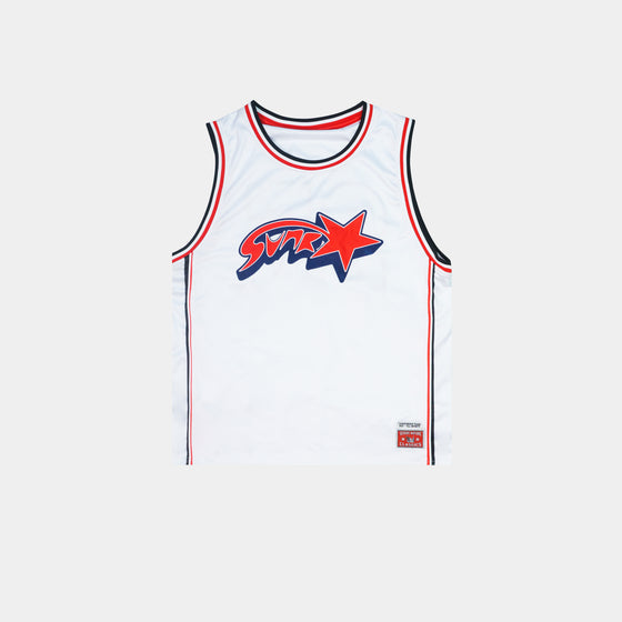 White Survival Basketball Jersey
