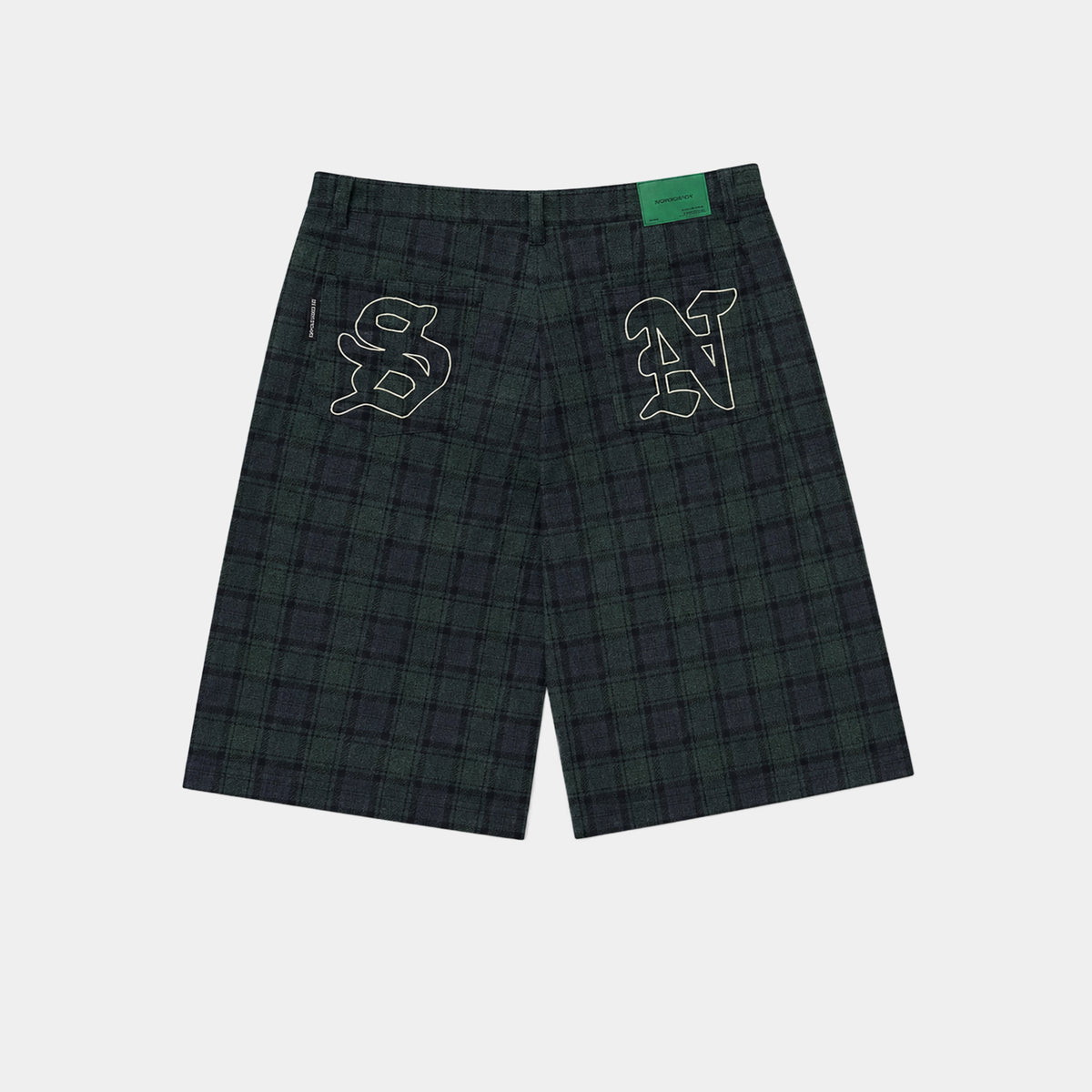 BLUE/GREEN CHECKERED JORT