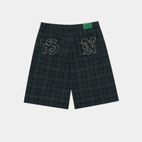 BLUE/GREEN CHECKERED JORT