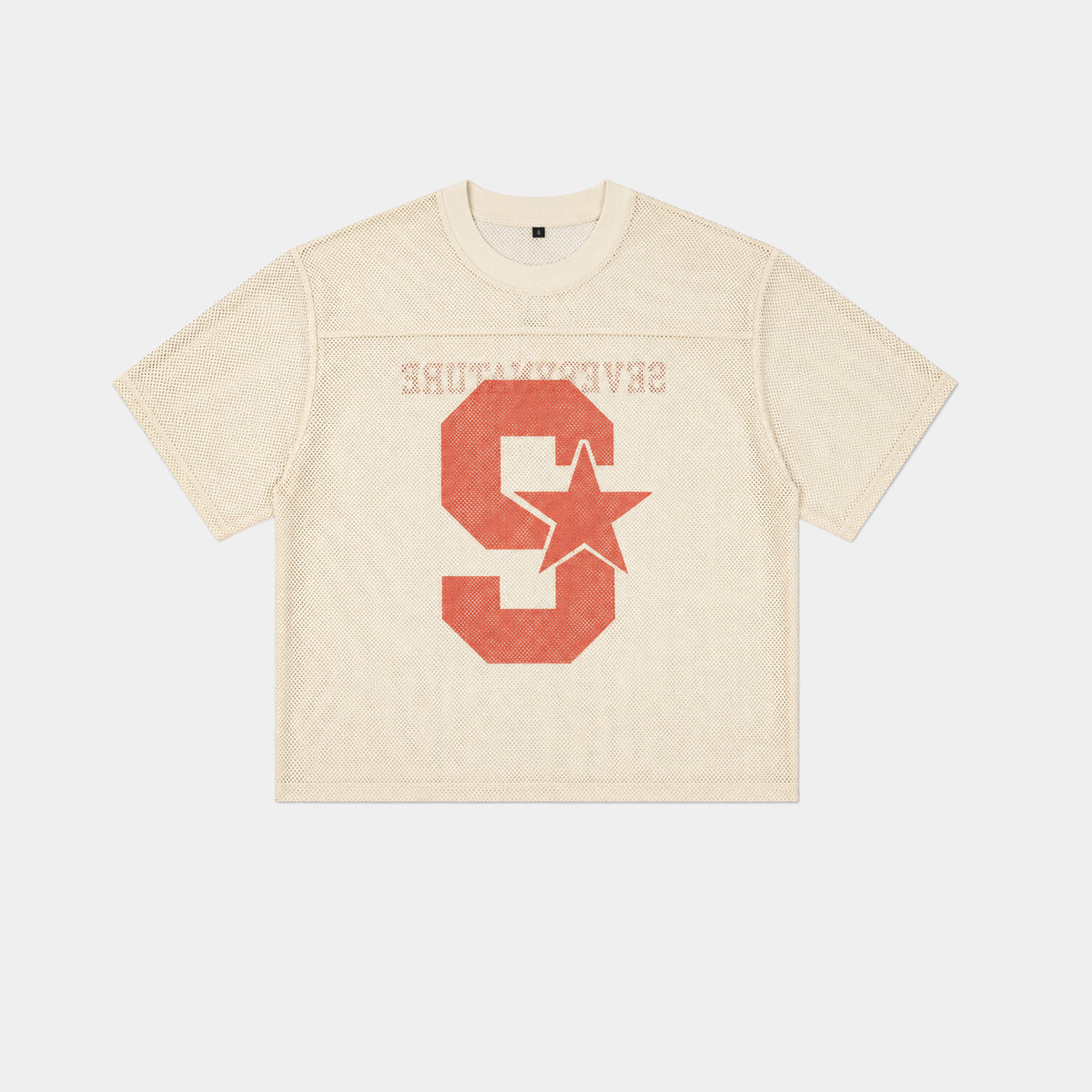 CREAM MESH BASEBALL JERSEY