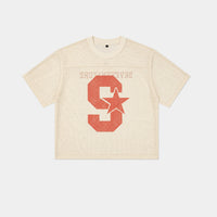 CREAM MESH BASEBALL JERSEY