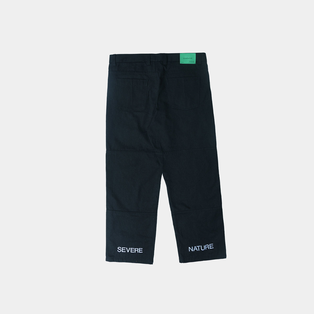 Black Solid Essential Pants