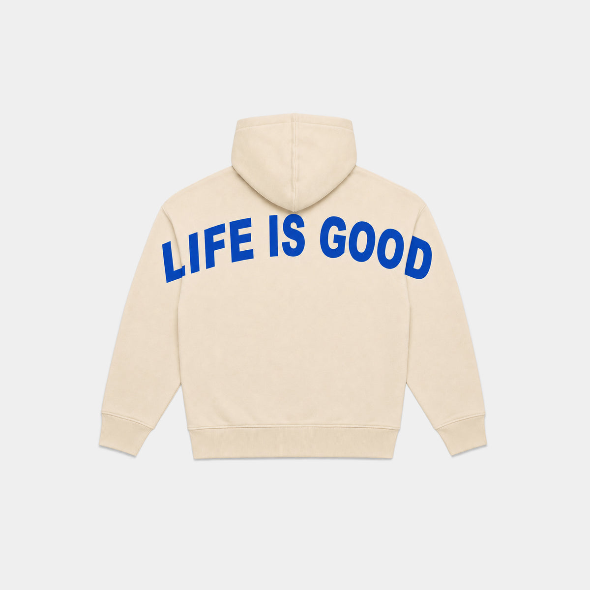 BEIGE LIFE IS GOOD HOODIE (Blue)