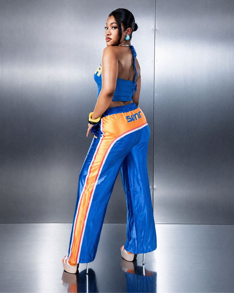 BLUE FLAME SVNR SATIN PANT
