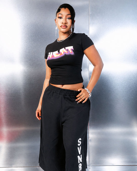 BLACK ‘HEAT’ BABY TEE